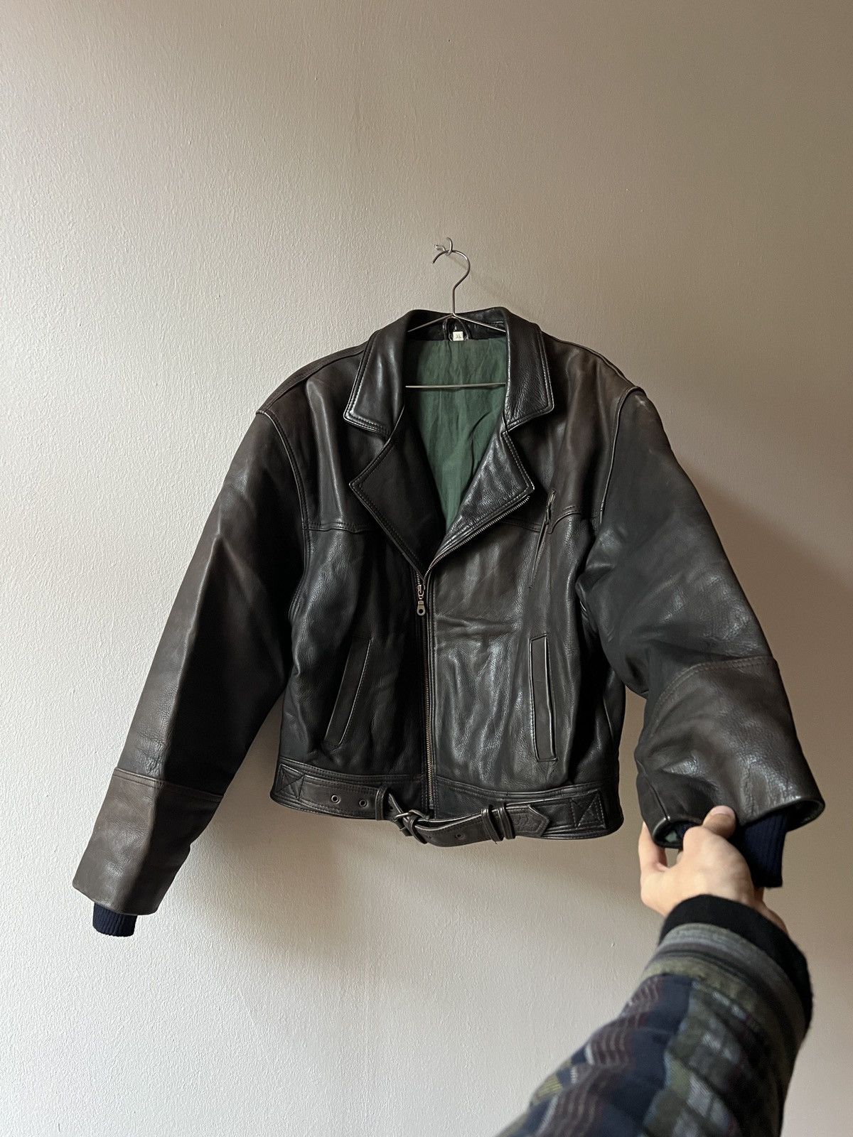 Vintage Vintage Leather Biker Jacket Size US XL / EU 56 / 4 - 5 Thumbnail