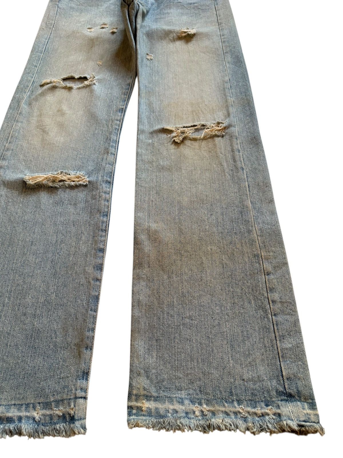Japanese Brand × Takeo Kikuchi Vintage Japanese Takeo Kikuchi Mud Wash Distress Loose Jeans Size US 32 / EU 48 - 7 Thumbnail