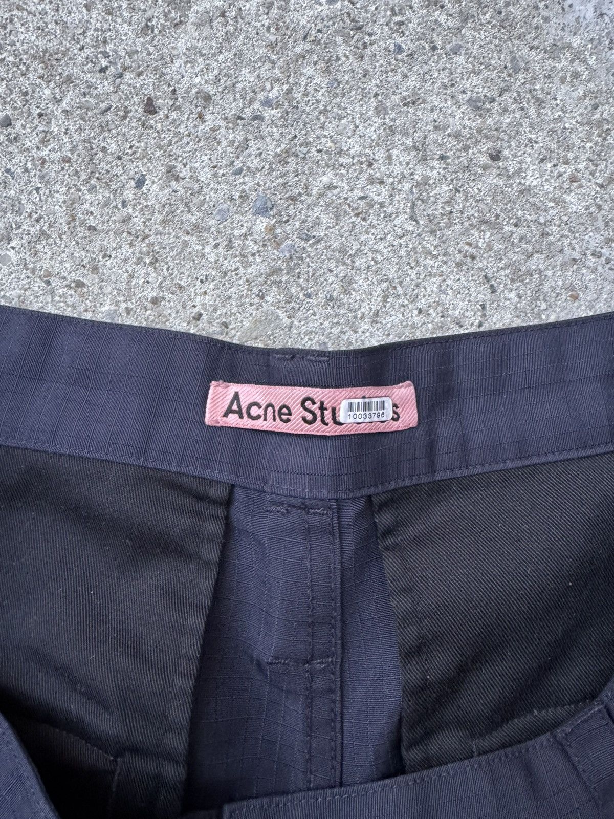 Acne Studios Acne Studios Ripstop Cargo Trousers Dark Blue Size US 32 / EU 48 - 4 Thumbnail