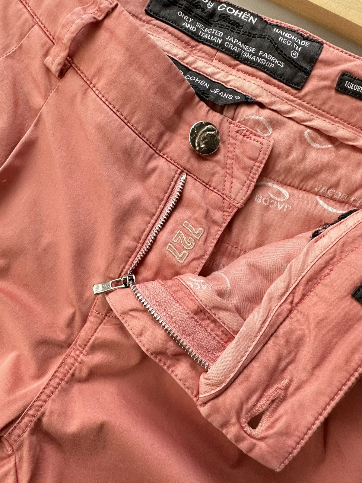 Jacob Cohen Ladies JACOB COHEN Handmade Pink Trousers Size 27" / US 4 / IT 40 - 4 Thumbnail