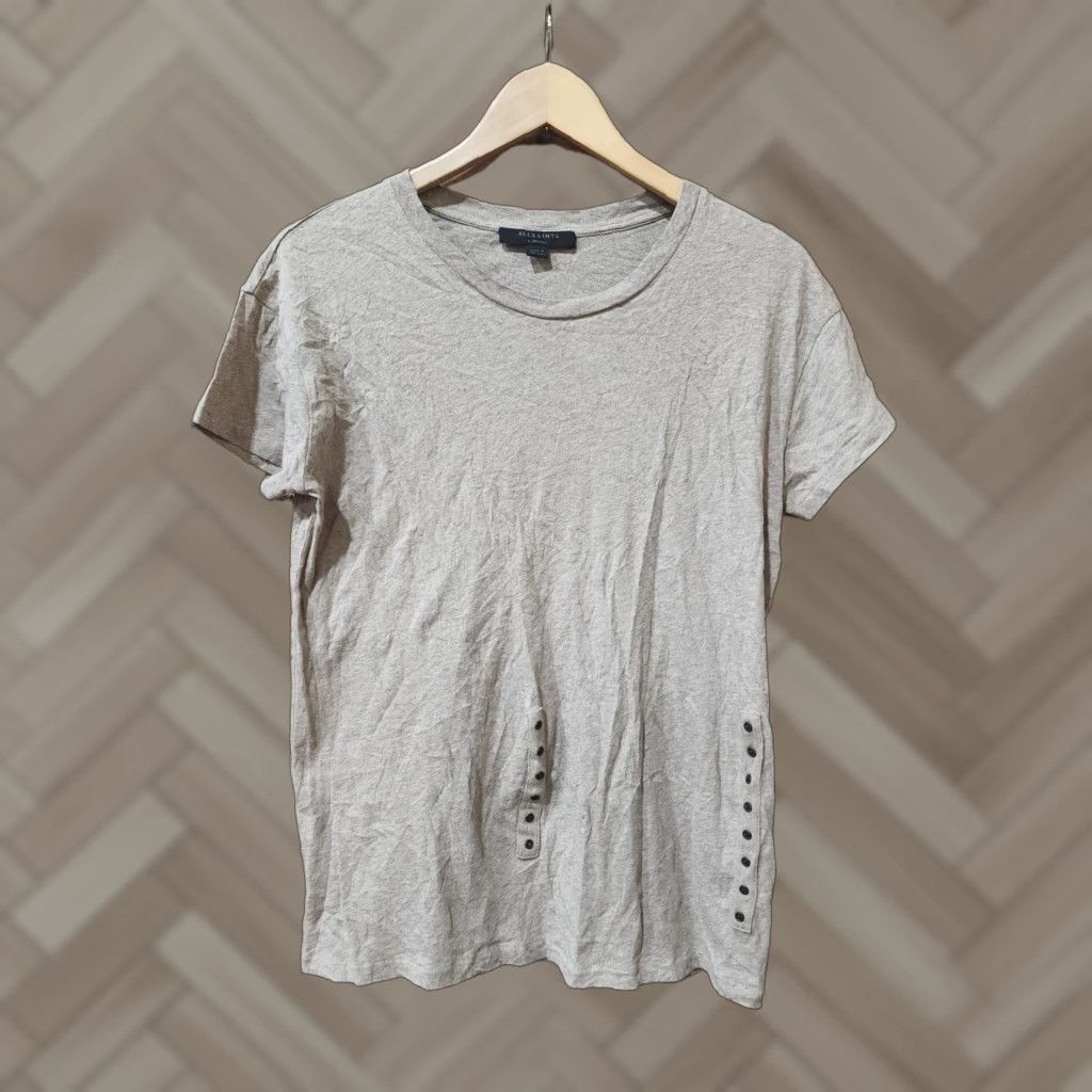 Allsaints VINTAGE AllSaints Kyrie Mar Tee XS Brown Mens T-Shirt Oversized Size XS / US 0-2 / IT 36-38 - 1 Thumbnail