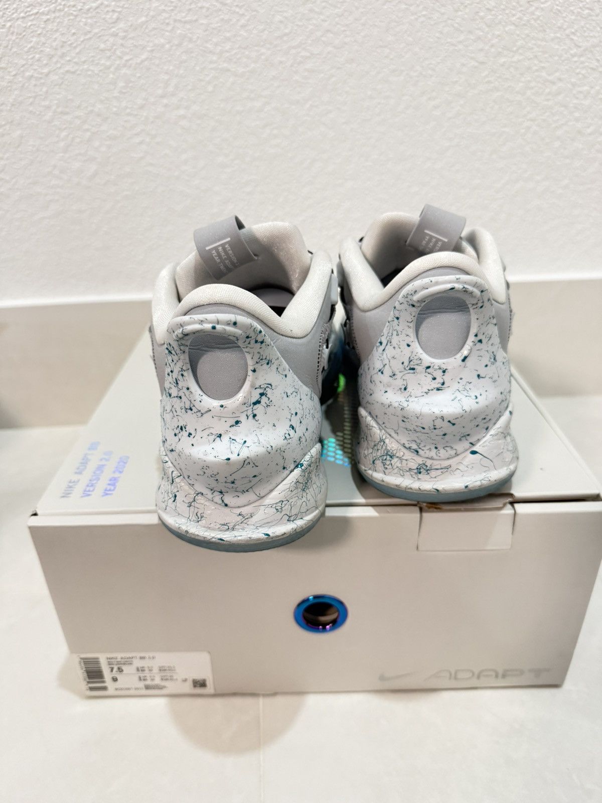 Nike Nike Adapt BB 2.0 Mag Size 7.5 Wolf Grey/White-Light Aqua Size US 7.5 / EU 40-41 - 4 Thumbnail