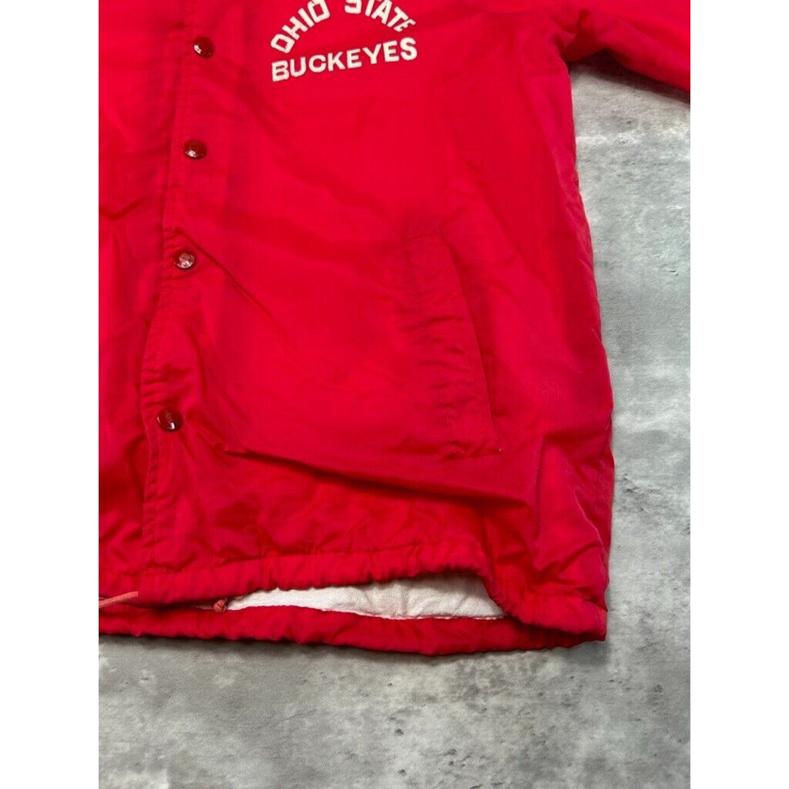 NCAA Vintage 80s Ohio State Buckeyes NCAA Coaches Jacket Medium Size US M / EU 48-50 / 2 - 5 Thumbnail