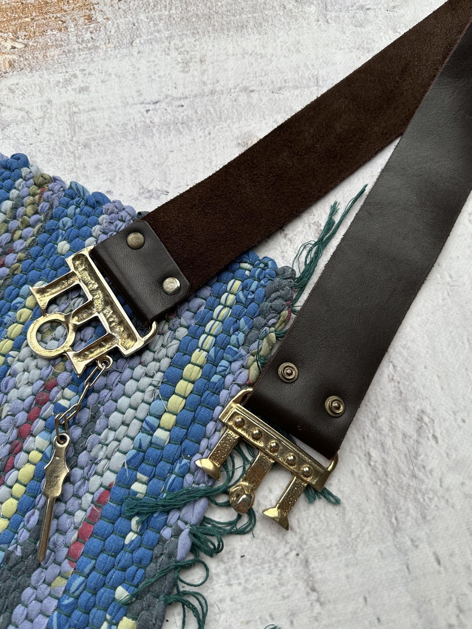 Japanese Brand Vintage Leather Belt A481(02) Size ONE SIZE - 6 Thumbnail