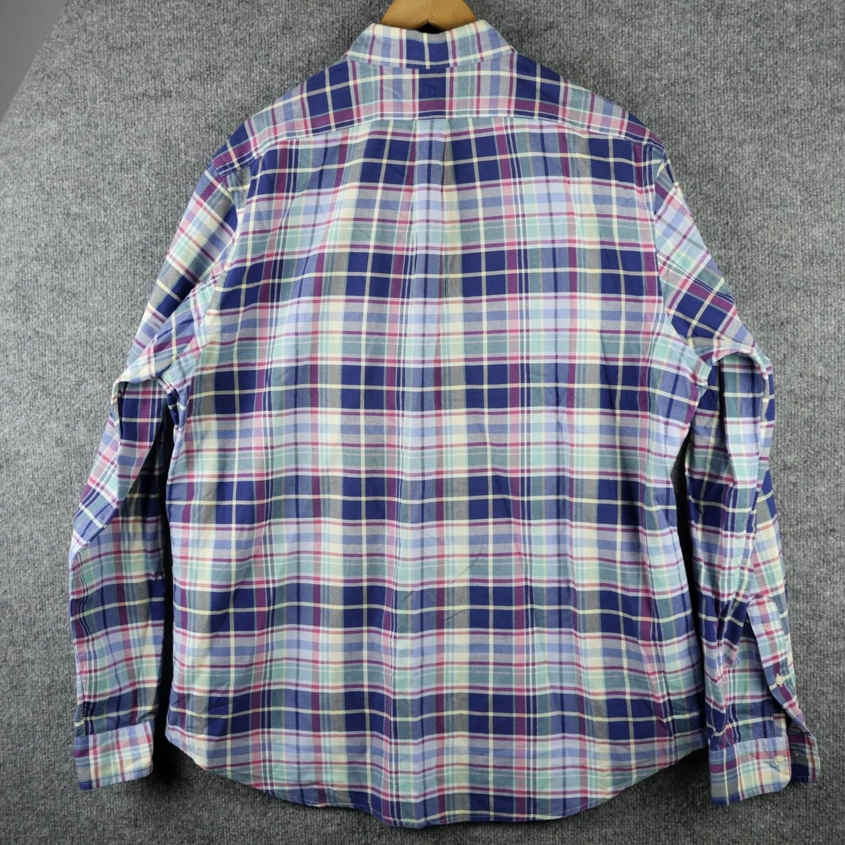 Ralph Lauren Ralph Lauren Shirt Mens XL Blue Multicolor Plaid Button Down Long Sleeve Pony Size US XL / EU 56 / 4 - 4 Thumbnail