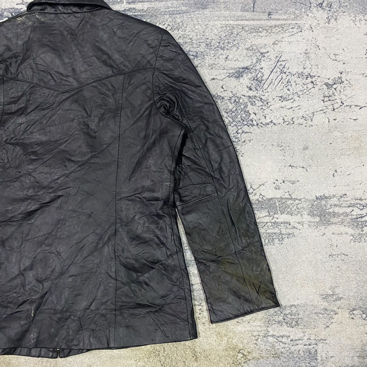 Genuine Leather × Vintage Vintage Shin Young Leather Jacket Size US M / EU 48-50 / 2 - 9 Thumbnail