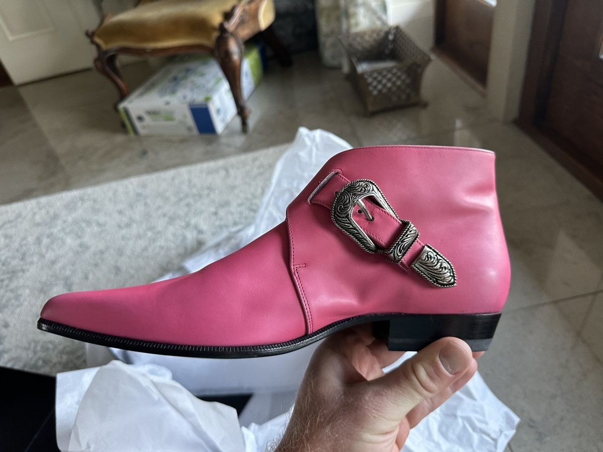 Saint Laurent Paris Grail SS14 Saint Laurent Duckies Pink double buckle Hedi Size US 8.5 / EU 41-42 - 14 Thumbnail