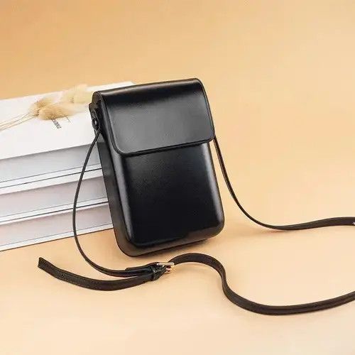 VIBE Korean fashion black square mini flap bag crossbody bag Size ONE SIZE - 6 Thumbnail