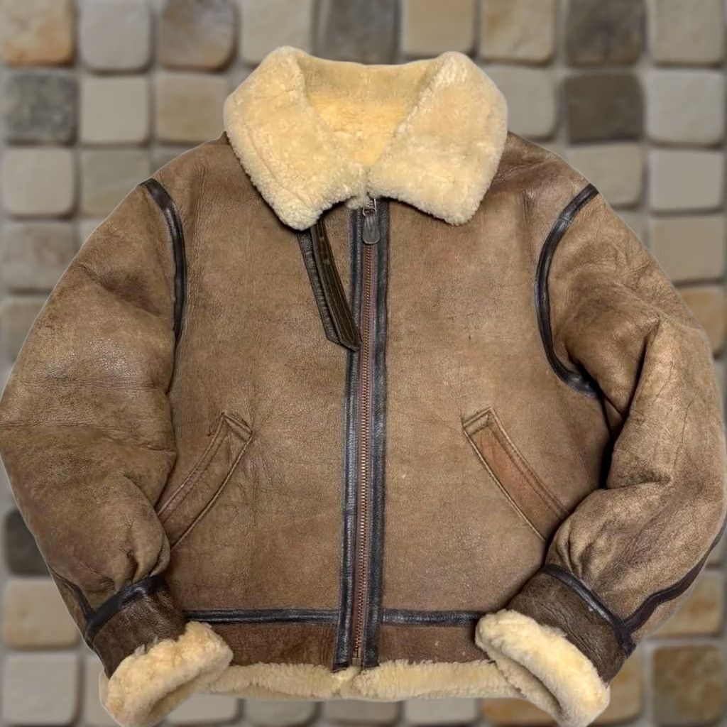 Avirex AVIREX Leather B-3 Flight Jacket Size 40 Light Brown Mens Jacket 40 Leather USA Gloves? Size US XXS / EU 40 - 1 Thumbnail