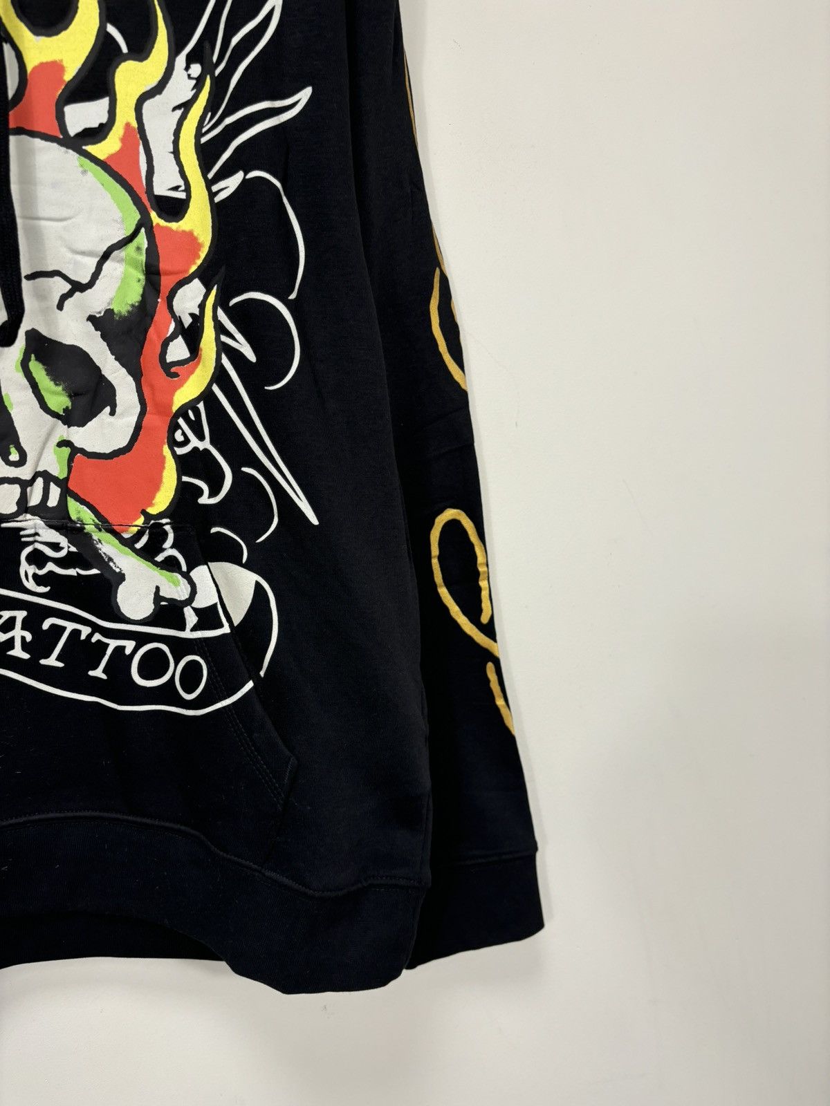 Christian Audigier Vintage Ed Hardy Y2K Skull Tattoo NEW Hype Black Hoodie Size US L / EU 52-54 / 3 - 6 Thumbnail