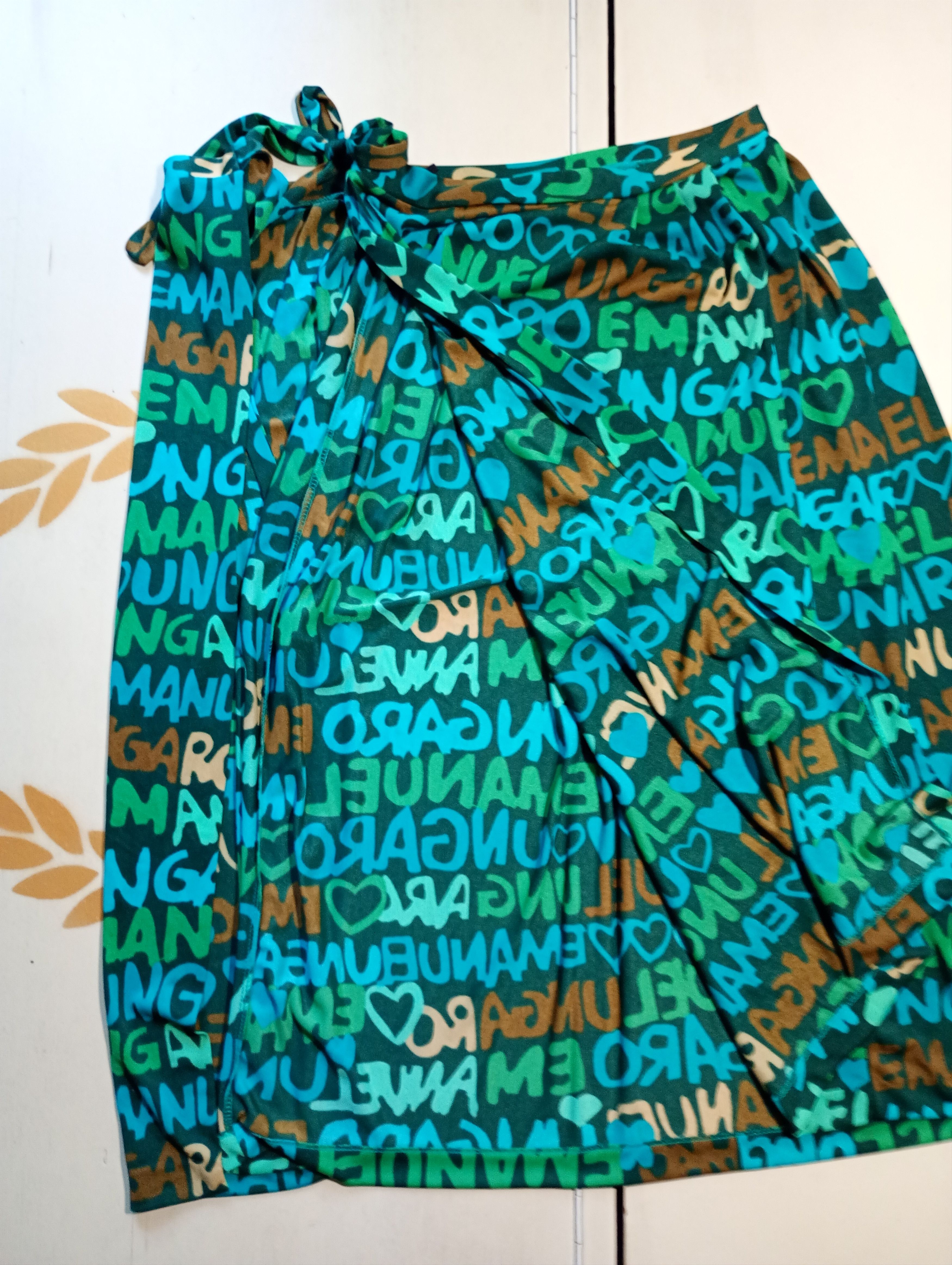 Emanuel Ungaro Emanuel Ungaro Pareo Monogram Skirt Vintage Size 30" / US 8 / IT 44 - 6 Thumbnail