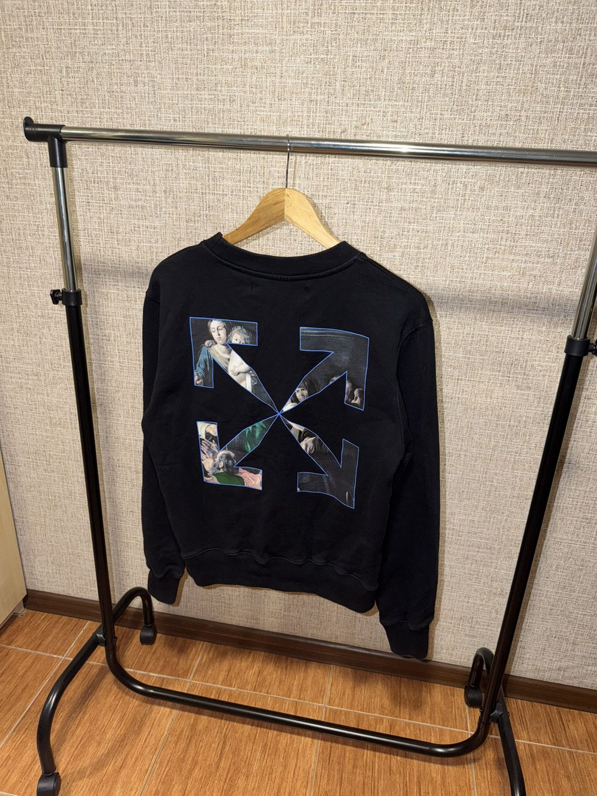 Off-White OFF WHITE CARAVAGGIO PAINTING BLACK SWEATSHIRT Size US S / EU 44-46 / 1 - 2 Thumbnail