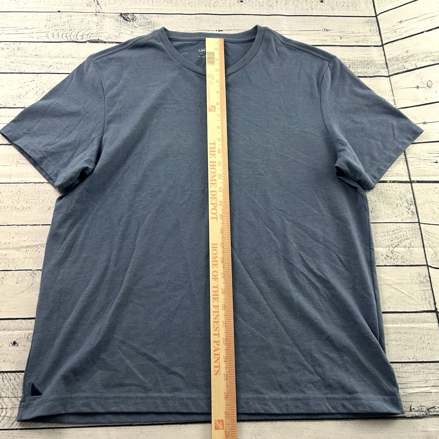 UNTUCKit UNTUCKit Saxum Short Sleeve T-Shirt Men's L Blue Cotton Poly Blend Size US L / EU 52-54 / 3 - 3 Thumbnail