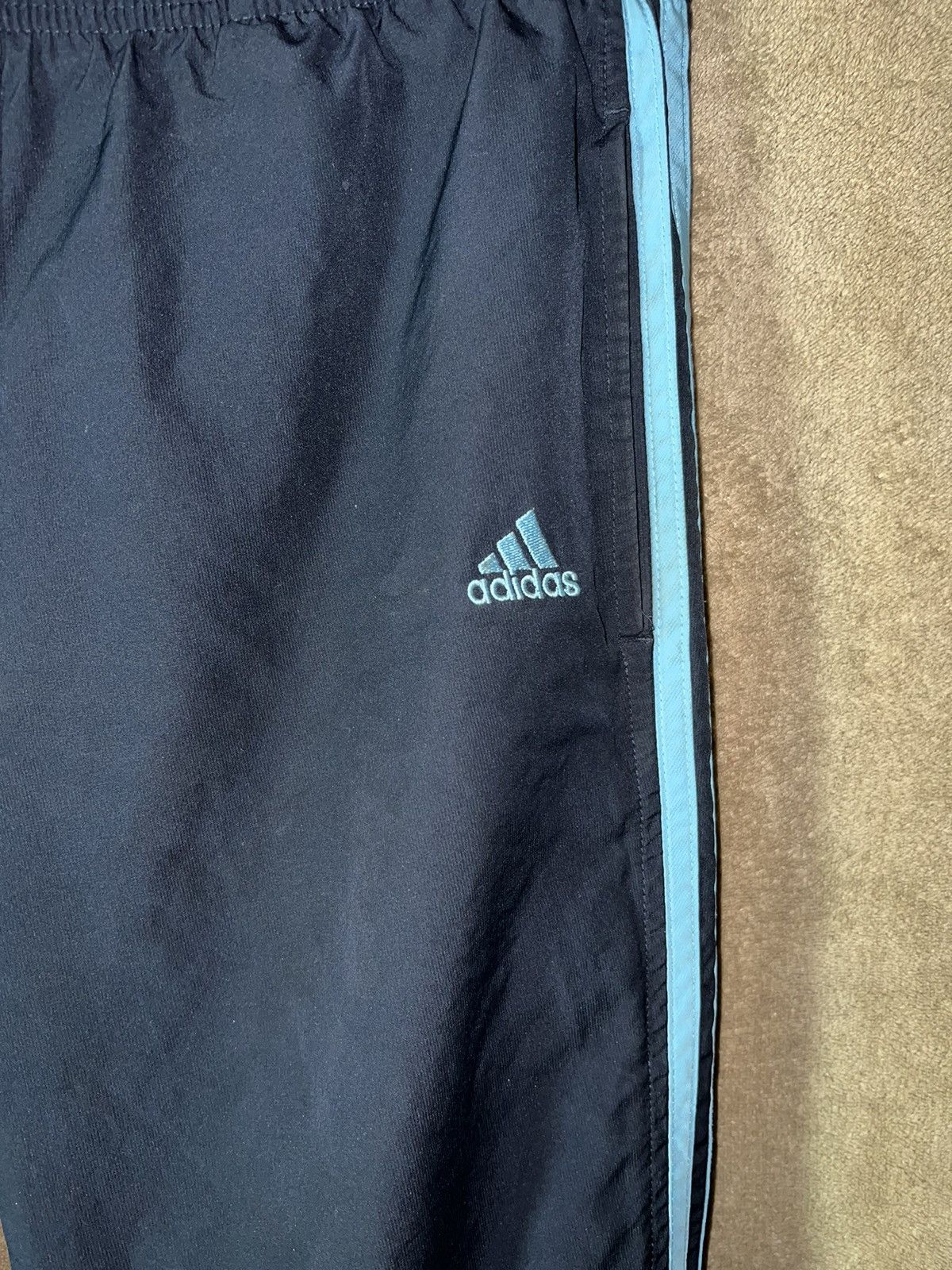 Adidas × Vintage Men’s Vintage Adidas Sweatpants Navy Blue Size S Size US 29 - 4 Thumbnail