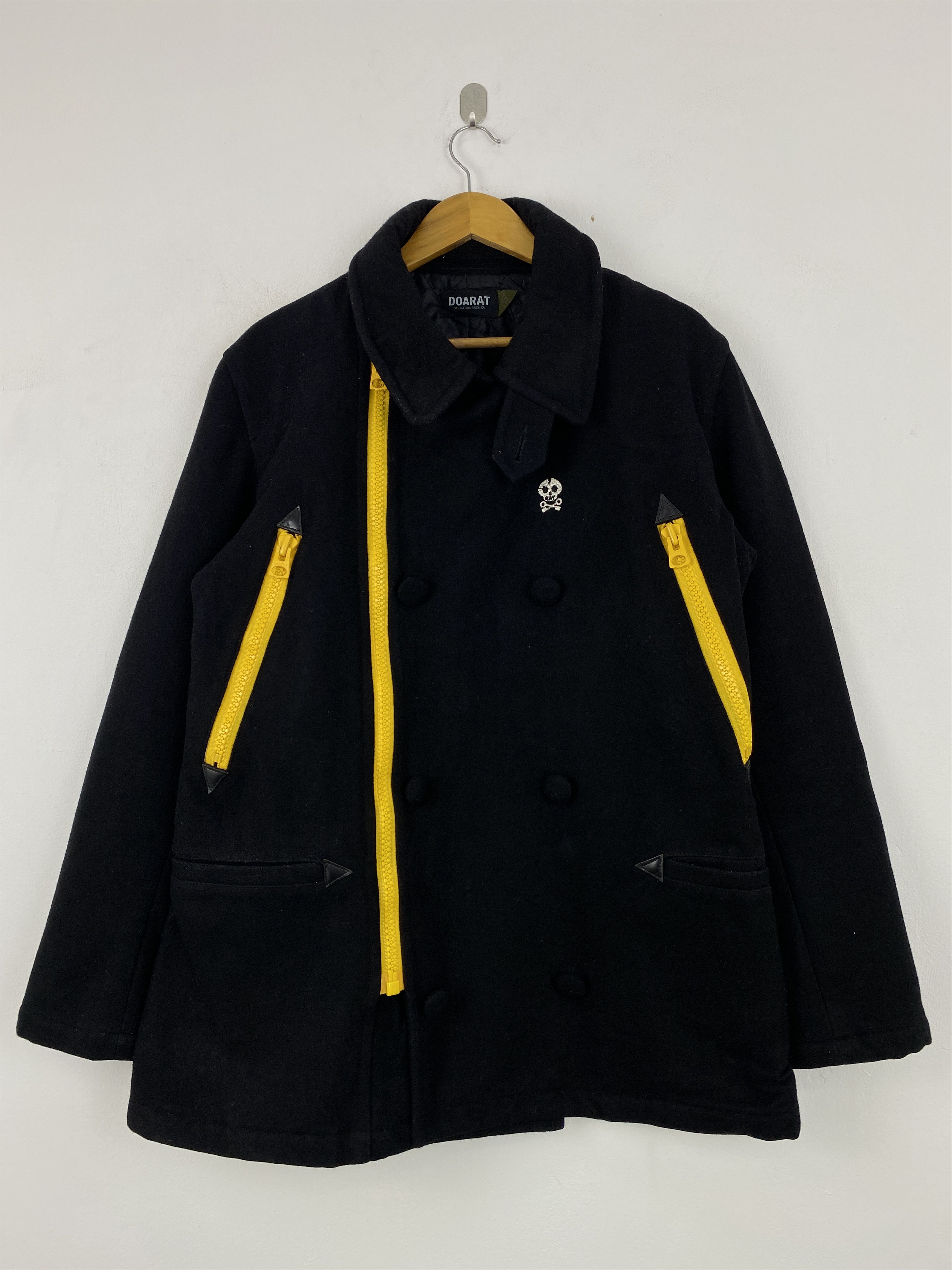 Vintage Doarat Black Peacoat-style Jacket JA0168