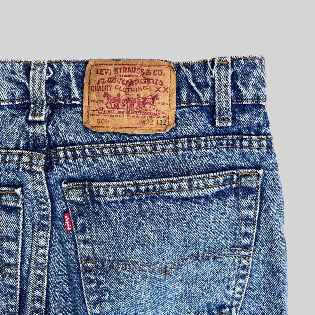 Levi's × Vintage Levi’s 1980 80s 506 Vintage W29 Straight USA Made Denim Jean Size US 29 - 6 Thumbnail