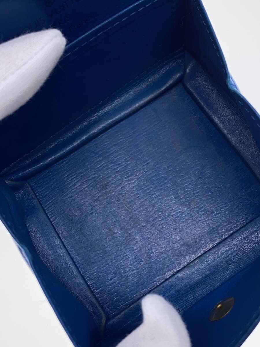 Louis Vuitton Louis Vuitton Epi Porte Monnaie Boite Leather Blue Size ONE SIZE - 4 Thumbnail