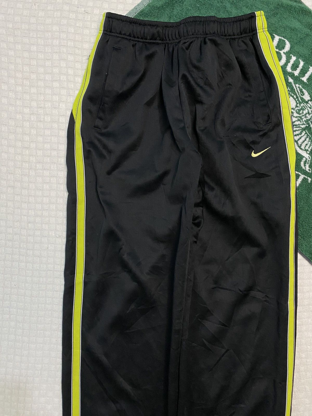 NOCTA × Nike 💥 VINTAGE NIKE 90S BAGGY WIDE LEG SWOOSH TRACK PANTS Y2K Size US 38 / EU 54 - 4 Thumbnail