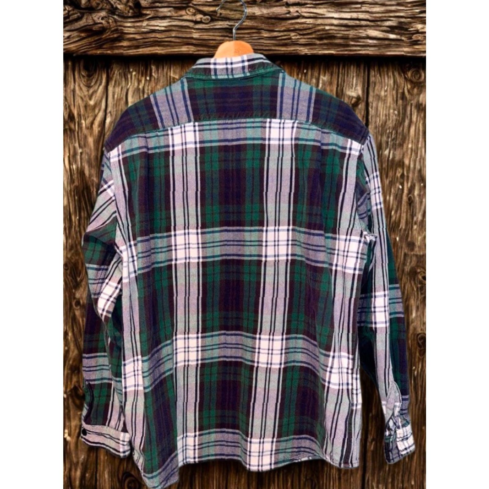 Polo Ralph Lauren VINTAGE Polo Ralph Lauren Farrell Heavy Twill Shacket Men’s L Plaid Work Shirt Size US L / EU 52-54 / 3 - 5 Thumbnail