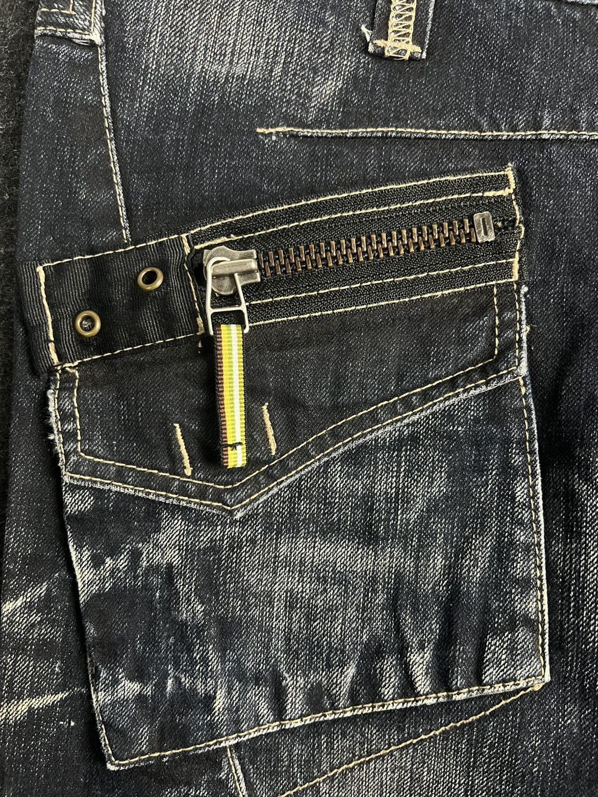 PPFM PPFM Punk Double Zip Bondage Jeans Distressed LGB Size US 31 - 4 Thumbnail
