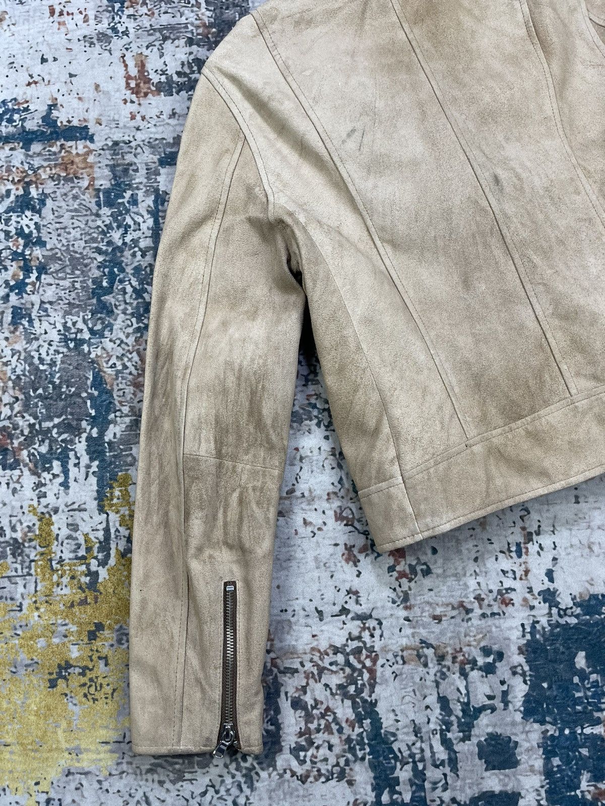 United Arrows United Arrow Suede Leather Rider Jacket Size S / US 4 / IT 40 - 4 Thumbnail