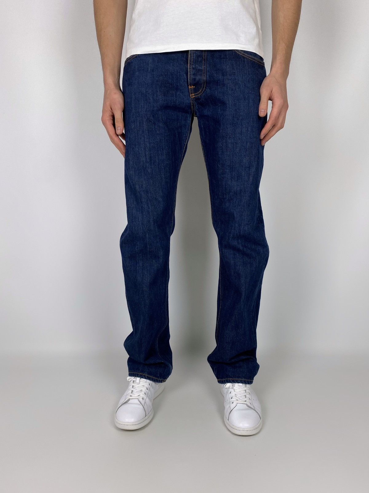 Nudie Jeans Nudie Jeans Straight Sven Redline Dry Selvedge Denim Pants Size US 33 - 3 Thumbnail
