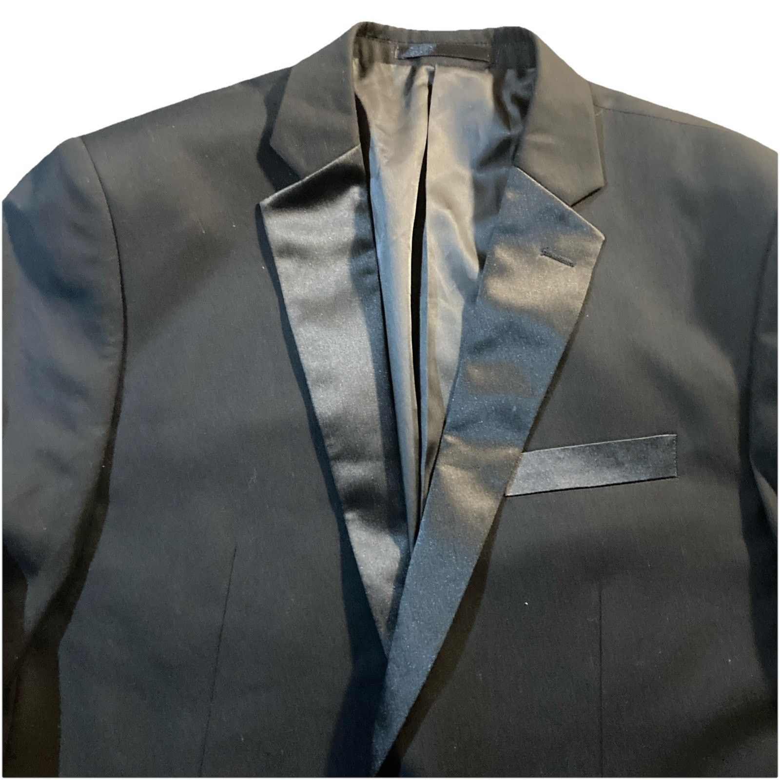 Other Dark Romantic BELLIO Tuxedo Jacket Mens 42L Black Formal Size 42L - 5 Thumbnail