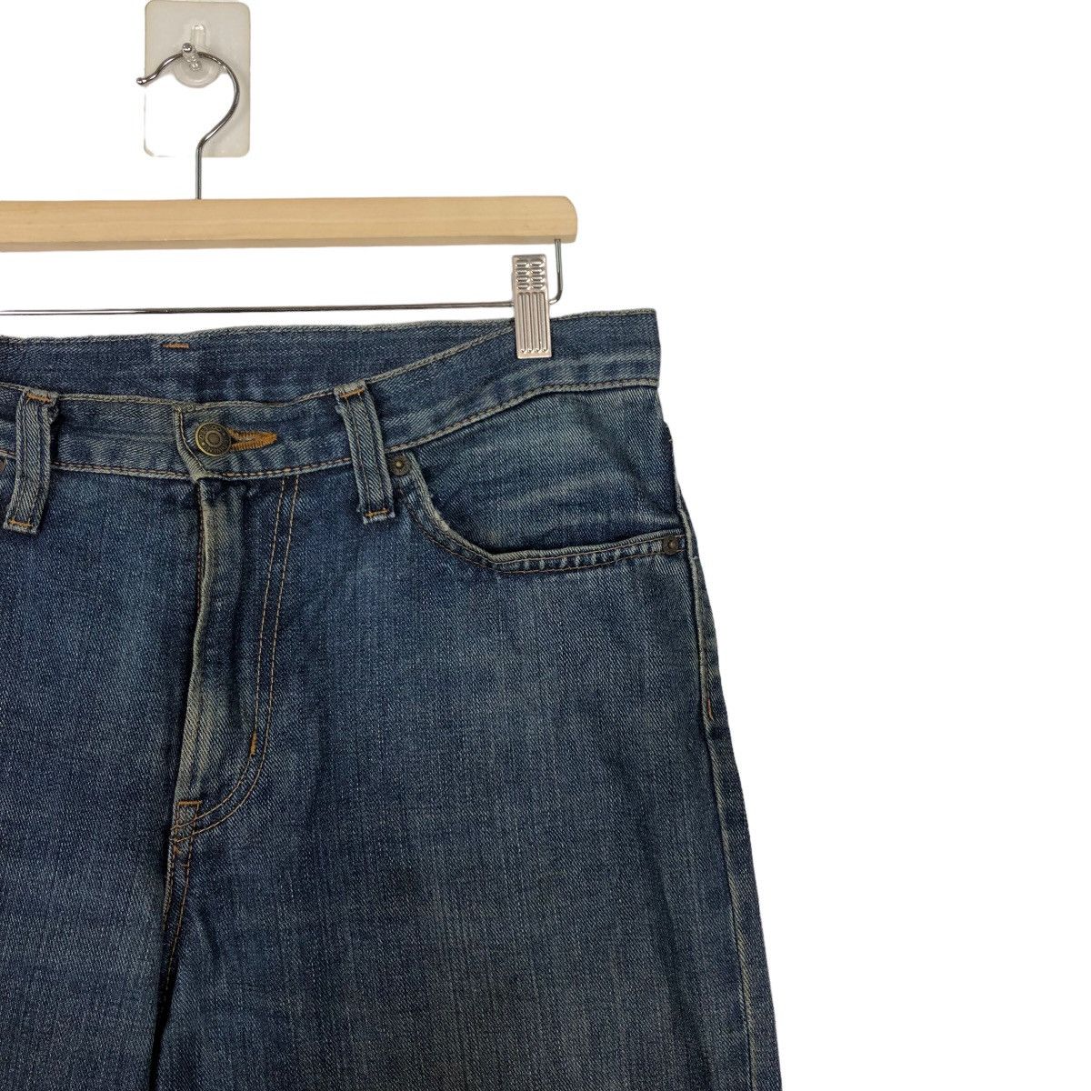 Edwin 🔥90’s VINTAGE EDWIN MADE IN JAPAN JEANS DISTRESSED DENIM Size US 35 - 5 Thumbnail