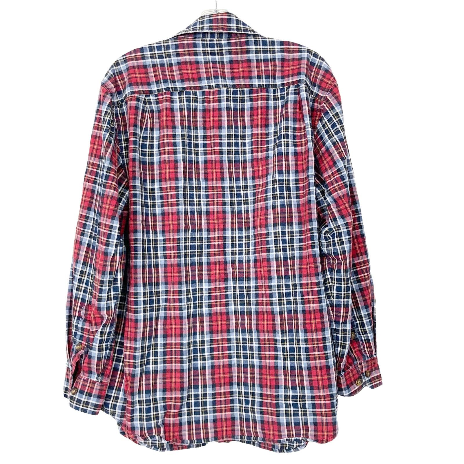 Carhartt Carhartt Red Black Plaid Long Sleeve Button Down Sz L Size US L / EU 52-54 / 3 - 6 Thumbnail