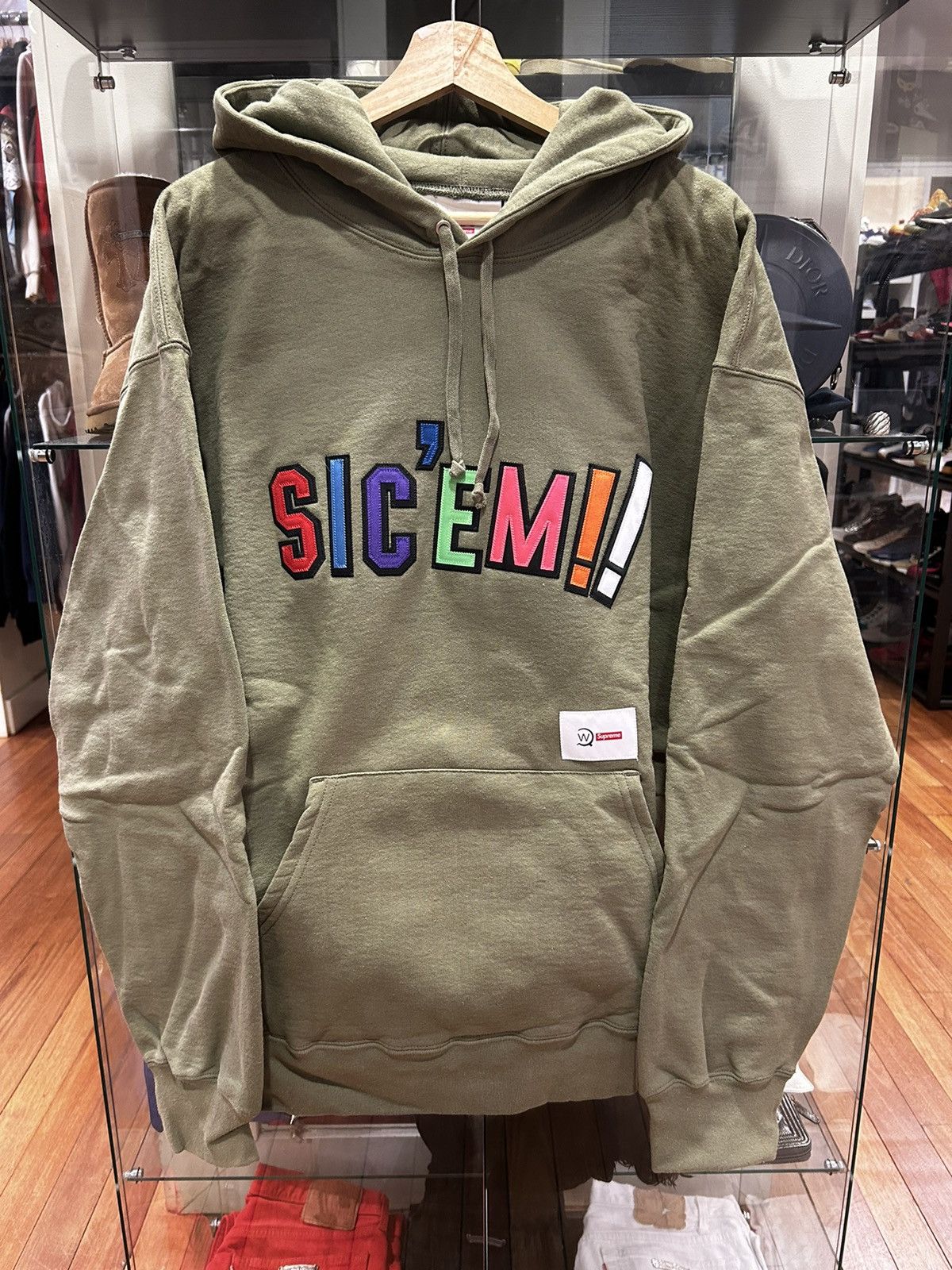 Supreme Wtaps Crewneck Olive | Grailed