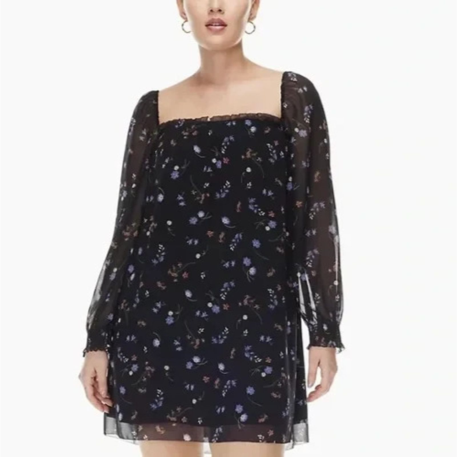 & Other Stories Aritzia Wilfred Alana Spring Dress Small Black A003234 Size S / US 4 / IT 40 - 1 Thumbnail