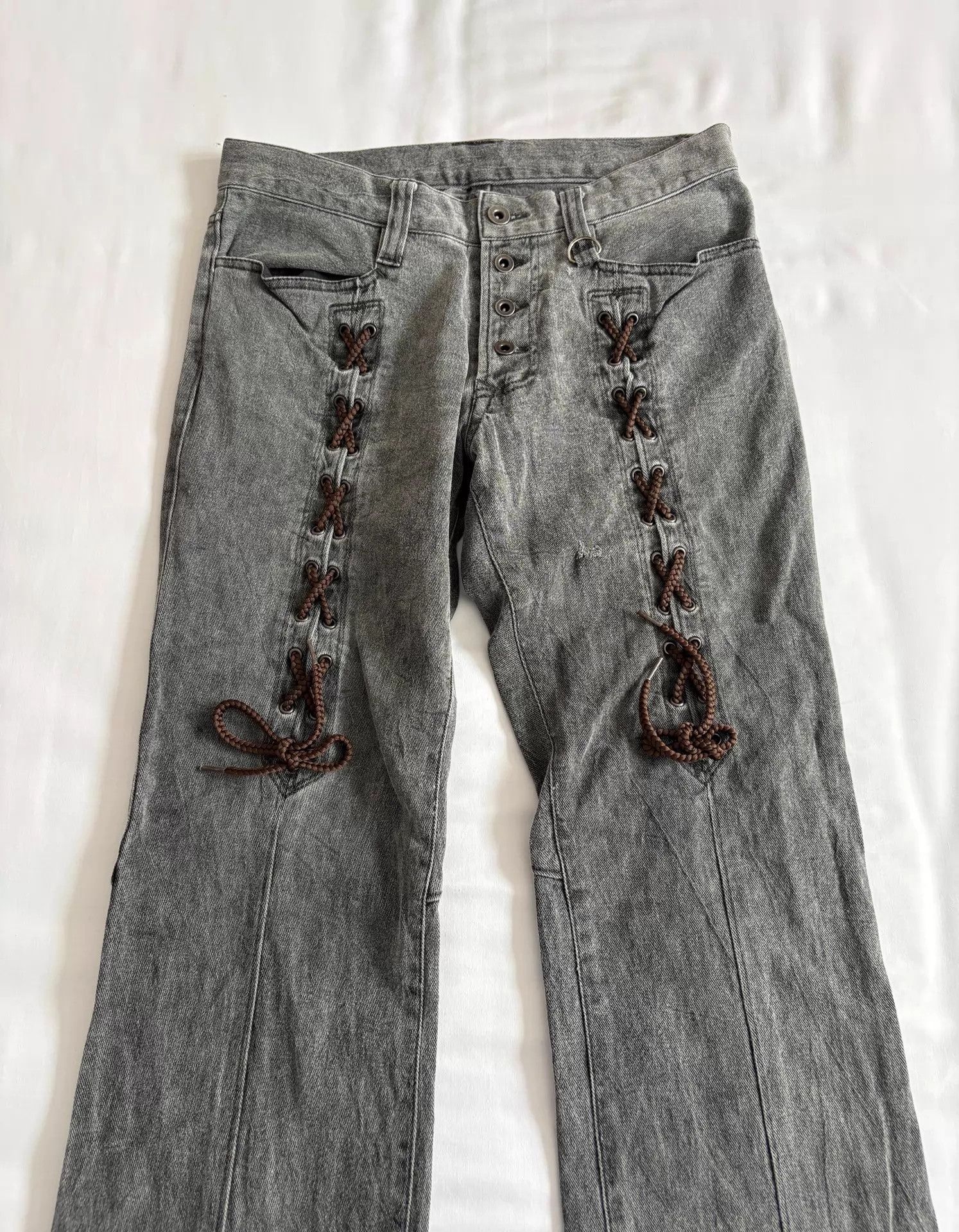 Nicole Club Vintage Japanese Nicole Club Tie Strap Denim Jeans 76/99 Size 26" / US 2 / IT 38 - 4 Thumbnail