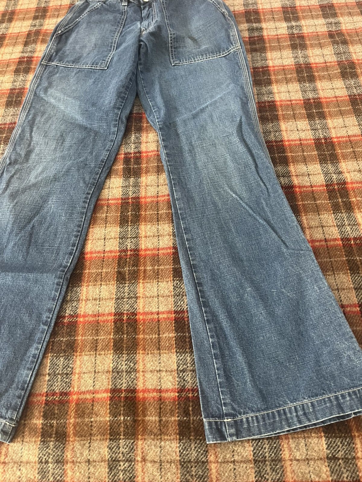 Diesel Vintage Y2K Rare Diesel Bellbottom Low Rise blue jeans 28 Size 28" / US 6 / IT 42 - 3 Thumbnail