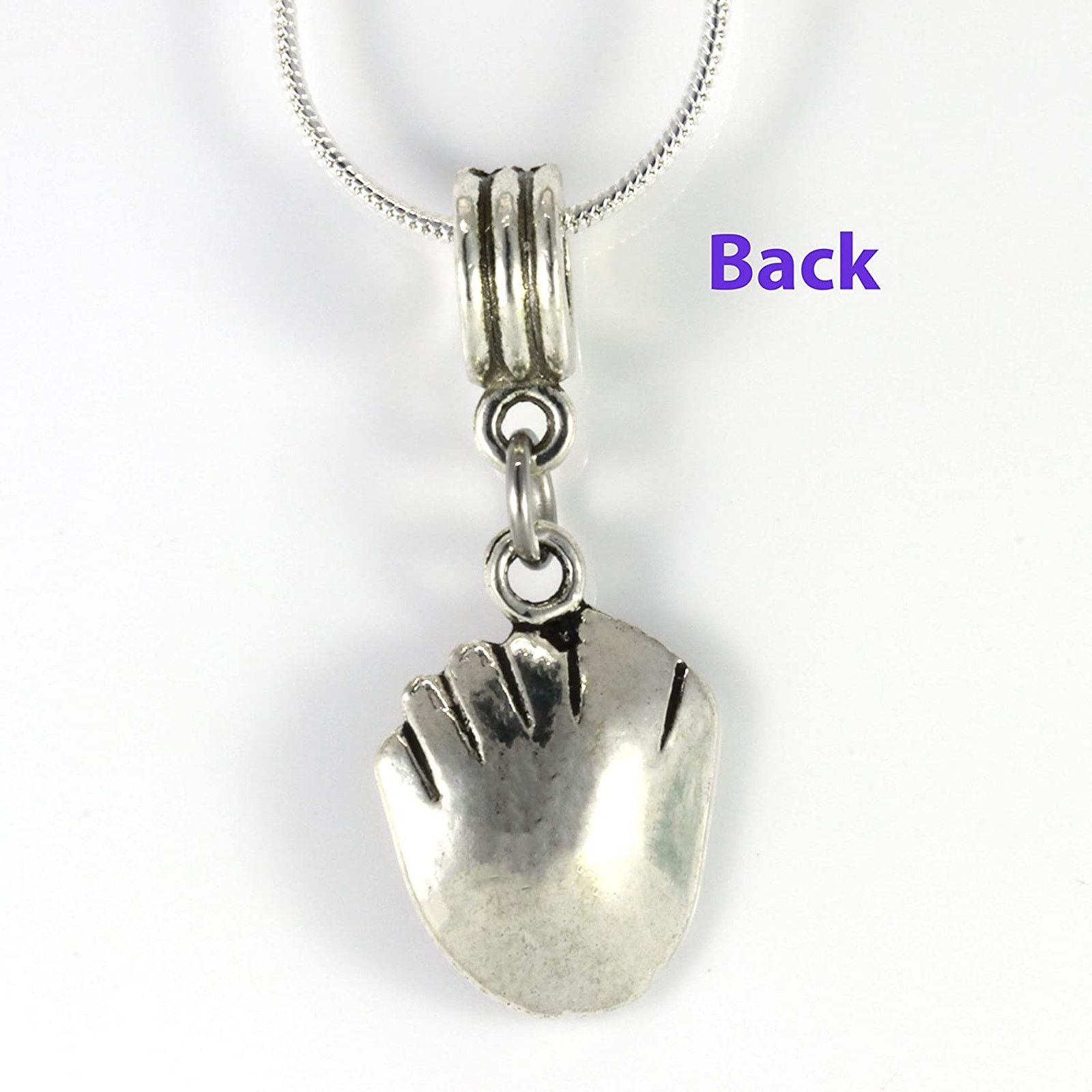 & Other Stories Baseball Necklace - Softball Glove Snake Chain Necklace Size ONE SIZE - 5 Thumbnail