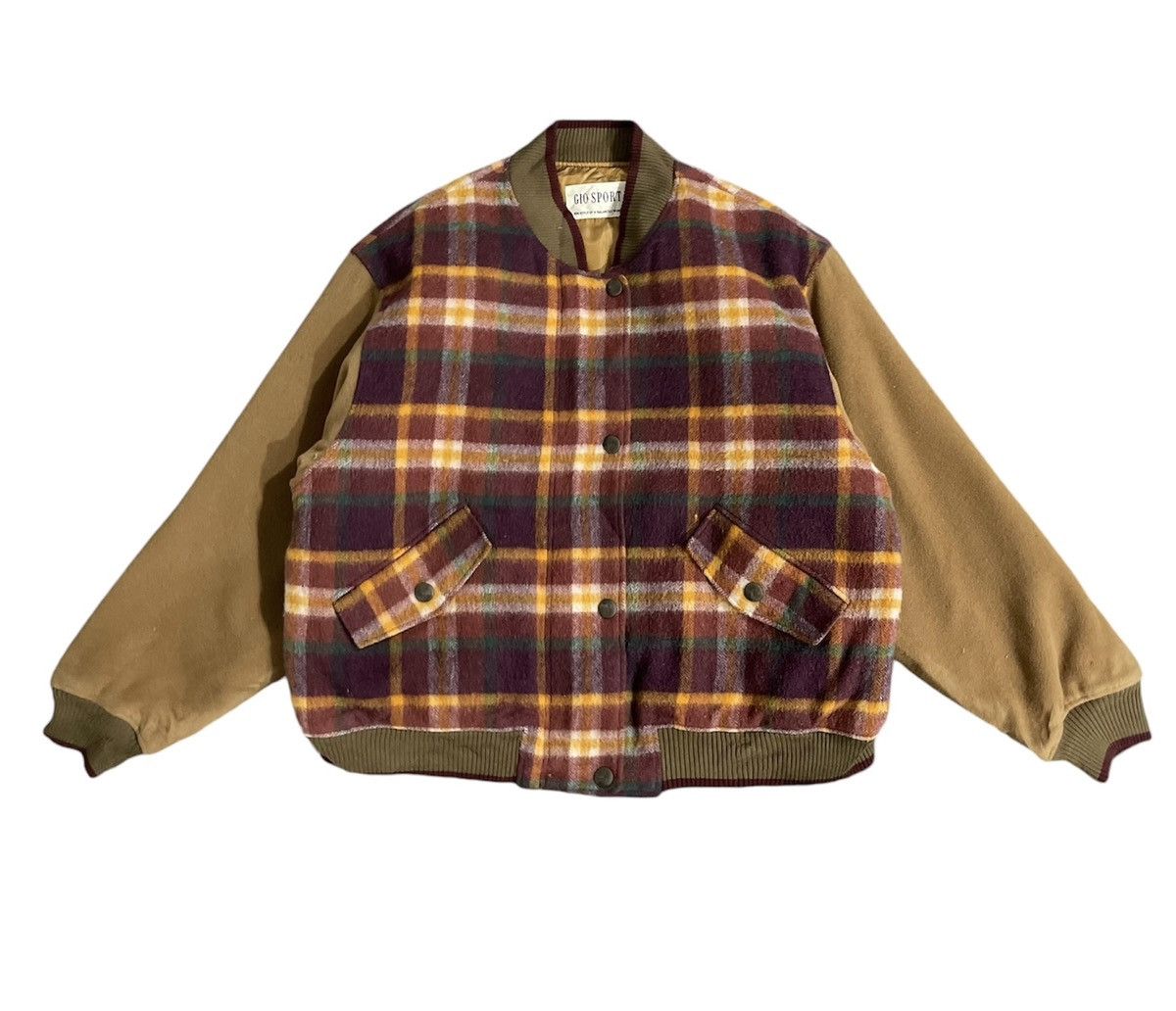 Japanese Brand × Vintage Vintage Gio Sport Weekend Wool Bomber Jacket Size US XL / EU 56 / 4 - 1 Thumbnail
