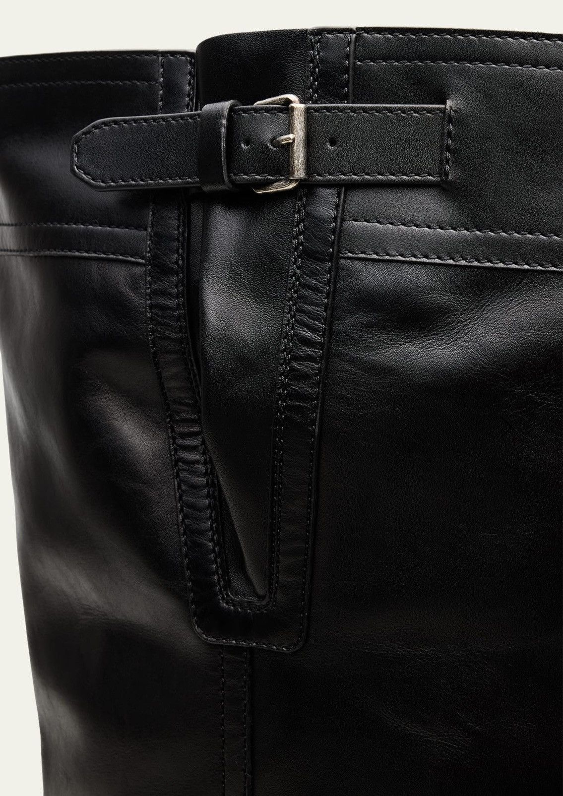 Saint Laurent Paris Saint Laurent Joe Leather Over the Knee Boot Size US 10 / EU 43 - 3 Thumbnail