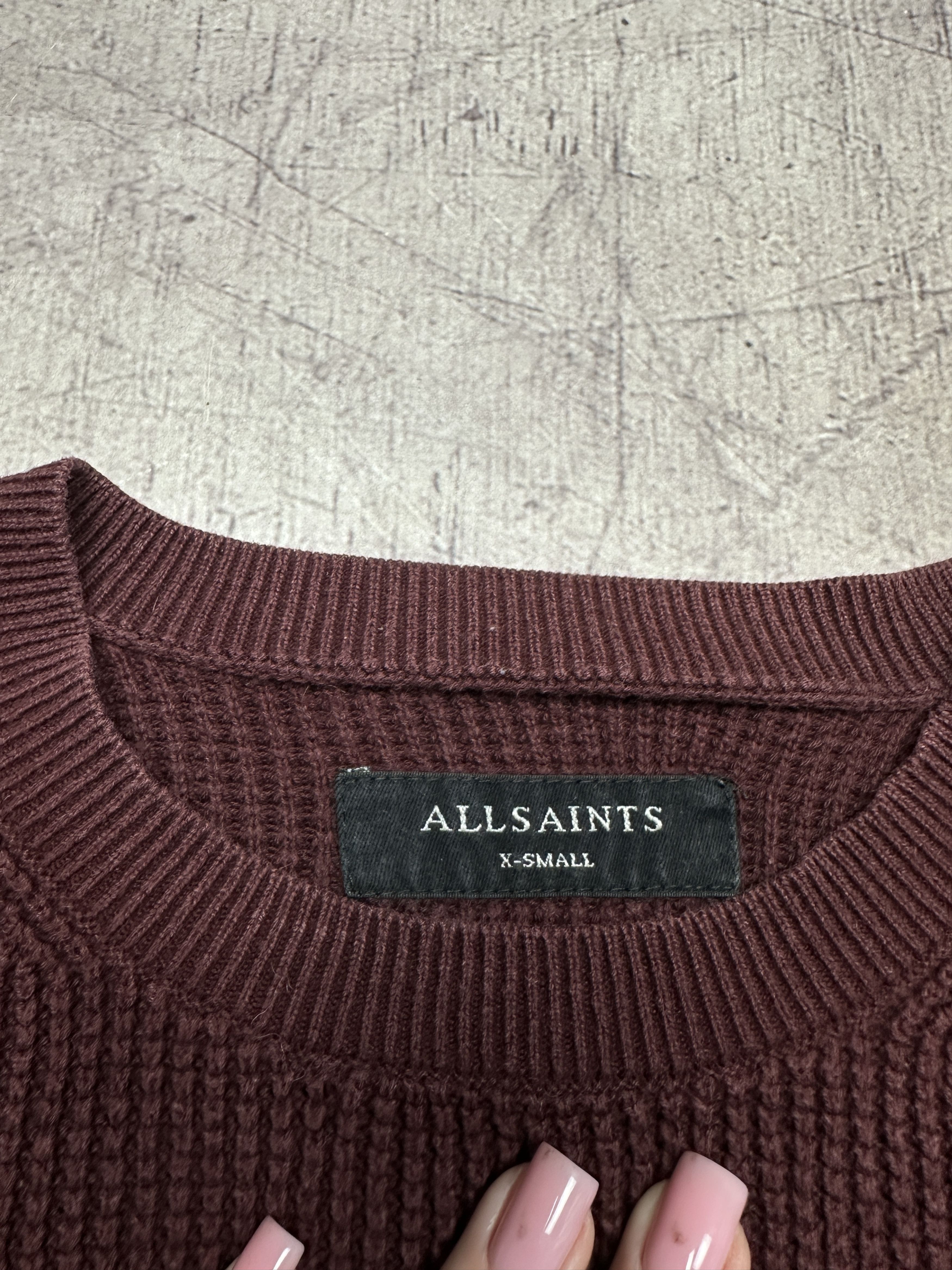 Allsaints Allsaint Mens Rias Crew Neck Knit Sweater Size US XS / EU 42 / 0 - 4 Thumbnail