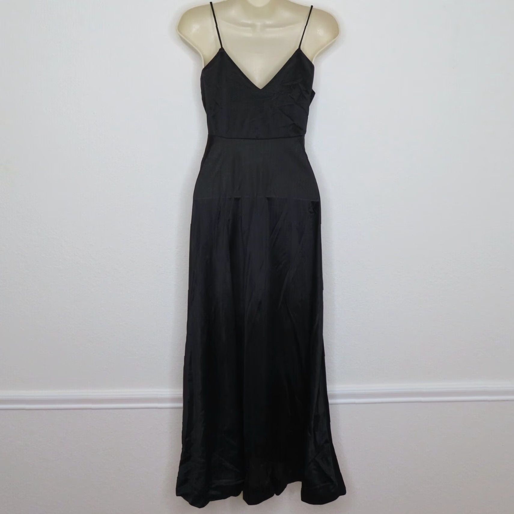 Vintage Lily of France Rosa Puleo 8779 Women Small Black Pleated Lace Nightgown VTG Shirt Size ONE SIZE - 6 Thumbnail