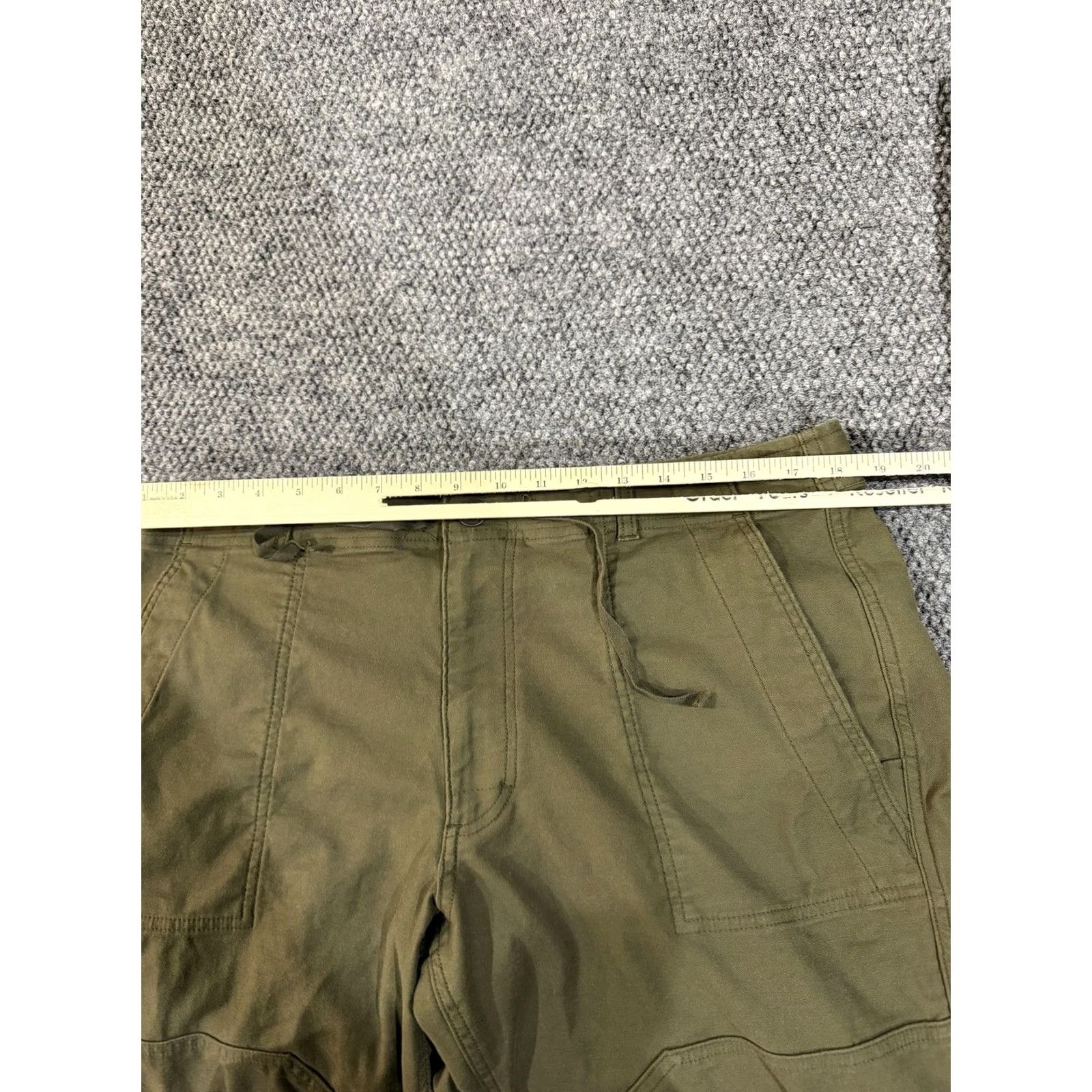 Vintage REI Cooperative Pants Mens 38x30 Green Canvas Jogger Stretch Elastic Cuff Hiking Size US 38 / EU 54 - 4 Thumbnail