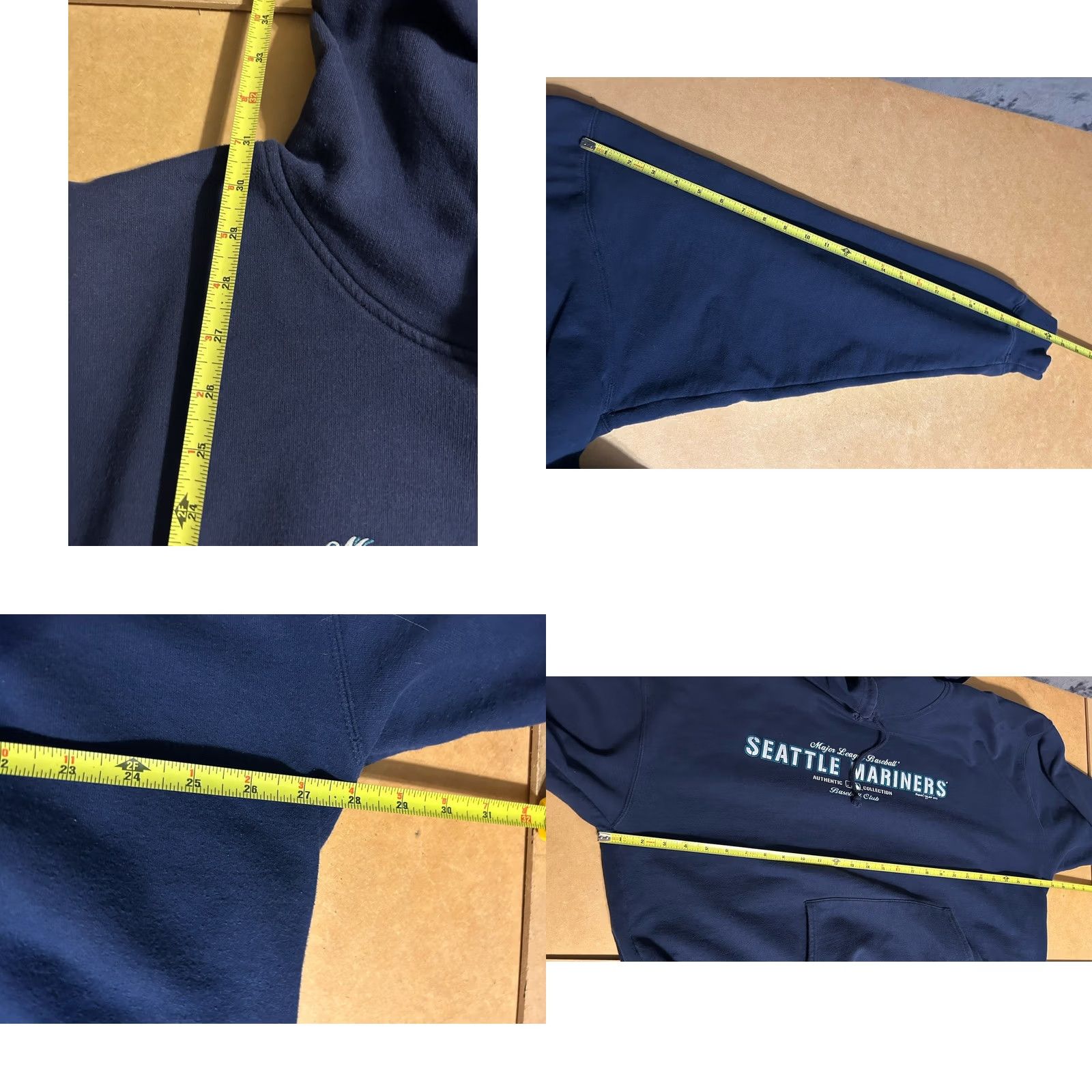 KangaROOS VTG Seattle Mariners Hoodie Men 2XL Navy Blue Hooded Kangaroo Pocket Logo MLB Seattle Mariners 2002 Majestic Navy Blue Pullover Mens Size US XXL / EU 58 / 5 - 9 Thumbnail