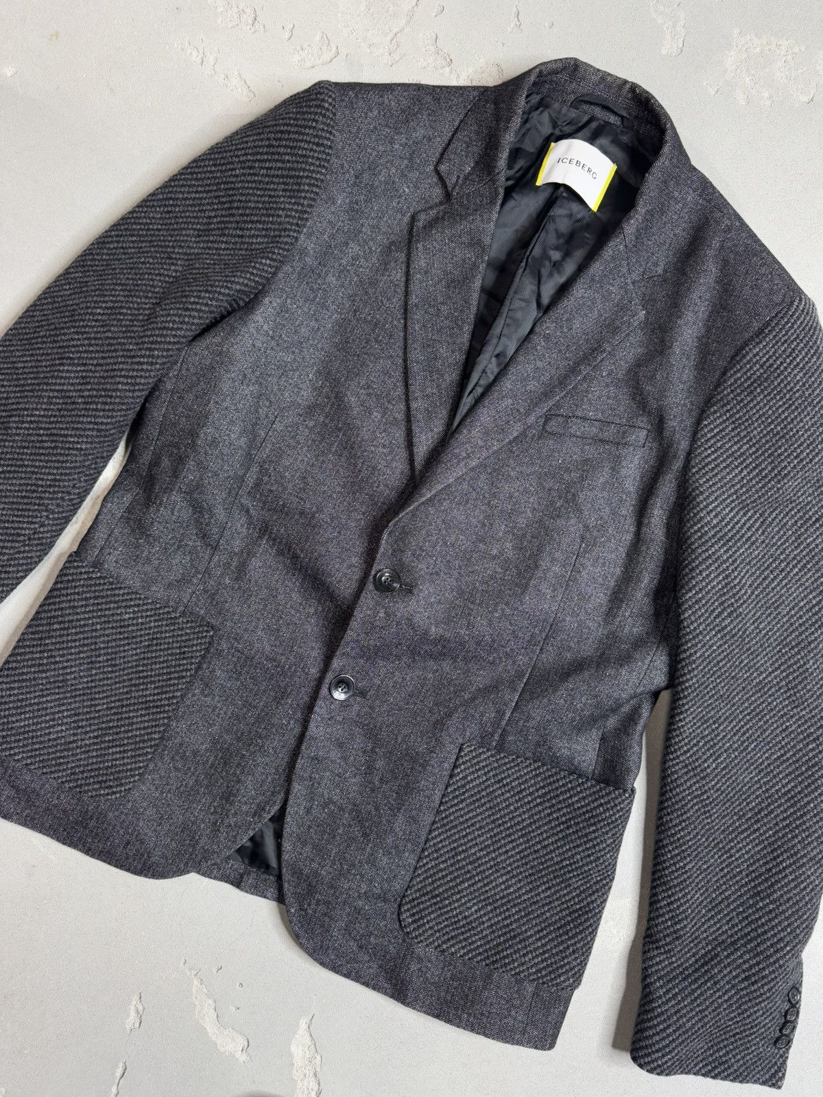 Iceberg Iceberg Made In Italy Blazer Coat Nice Design Size 52S - 3 Thumbnail