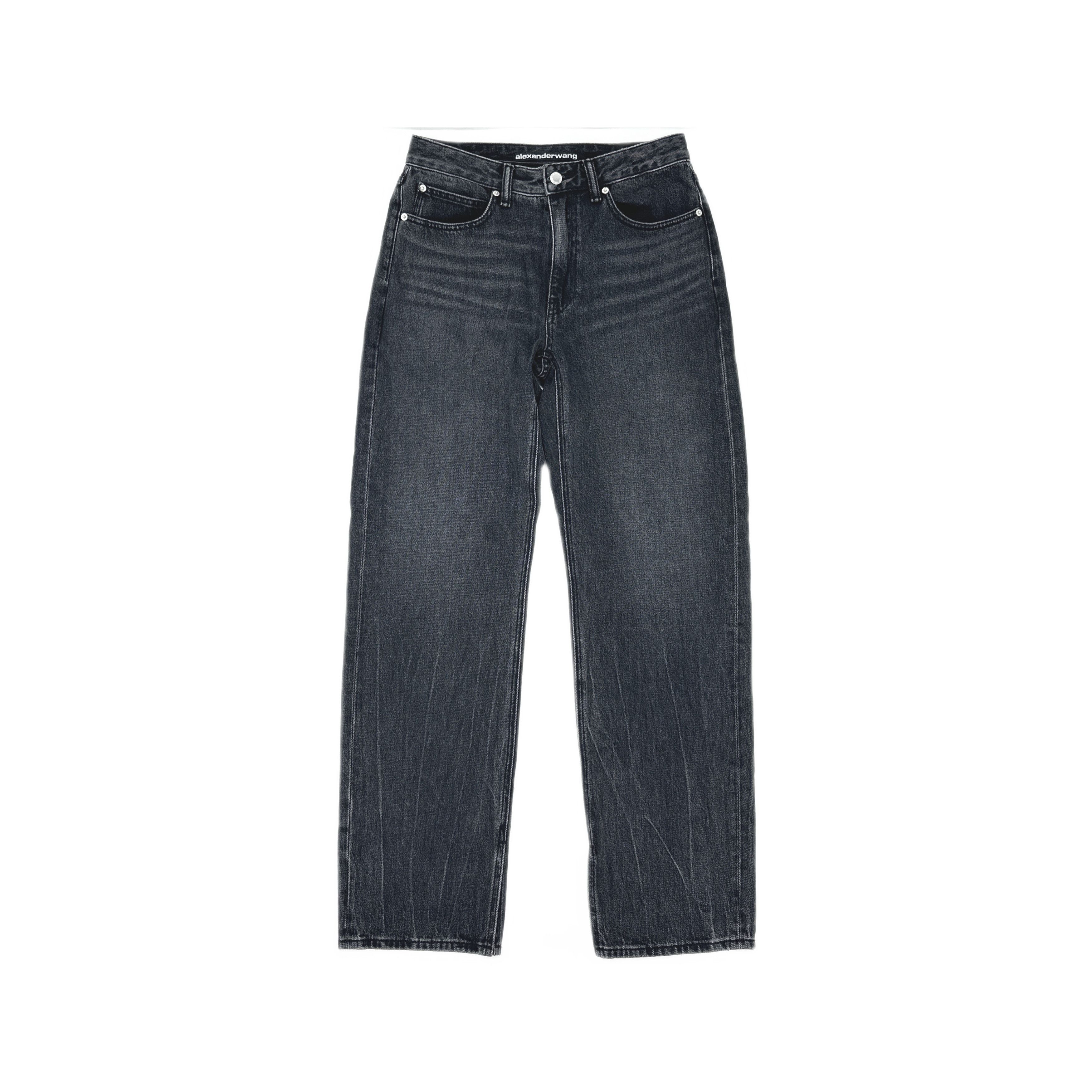 Alexander Wang Alexander Wang Rhinestone Mesh Trim Jeans Size 26 Size 26" / US 2 / IT 38 - 1 Thumbnail