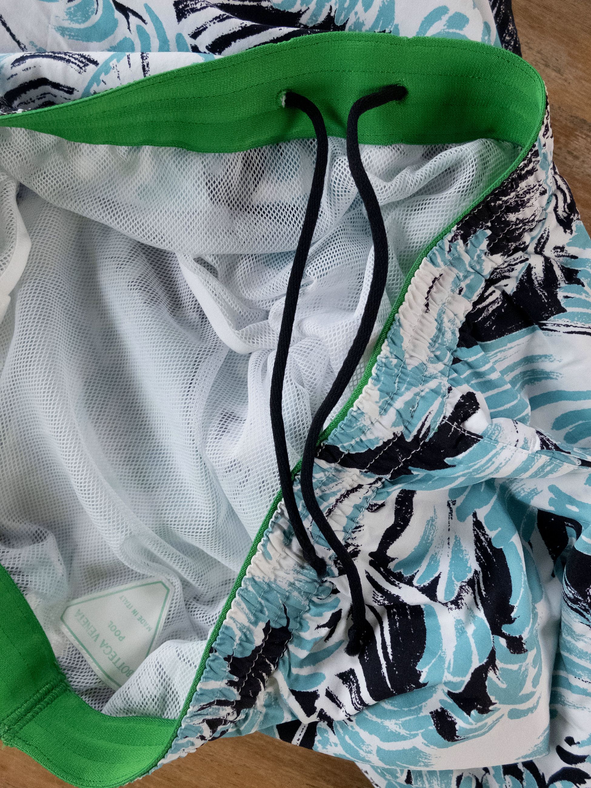 Bottega Veneta BOTTEGA VENETA white feather print nylon swim shorts Medium Size US 32 / EU 48 - 10 Thumbnail