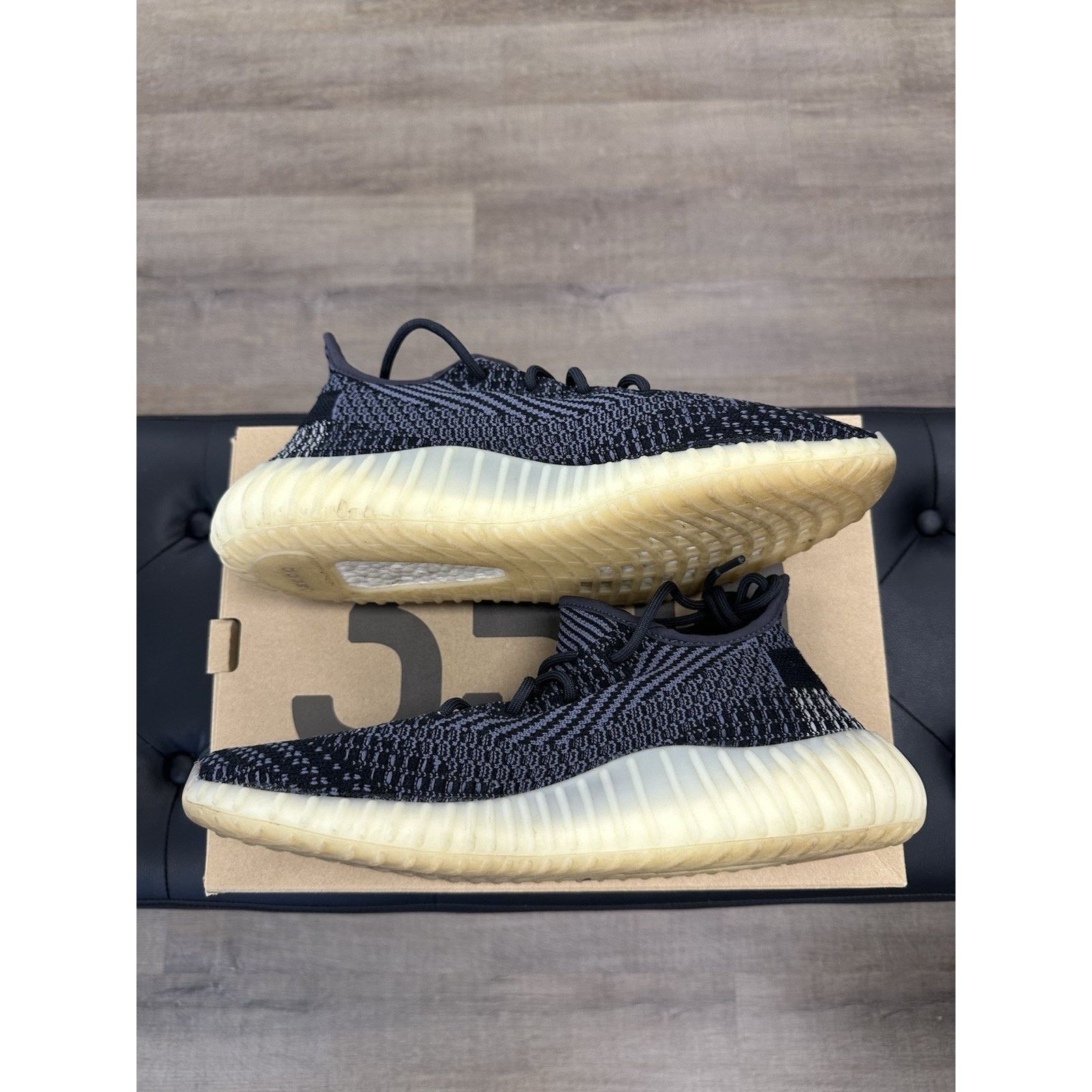 Adidas Size 12 - adidas Yeezy Boost 350 V2 Low Carbon Size US 12 / EU 45 - 3 Thumbnail