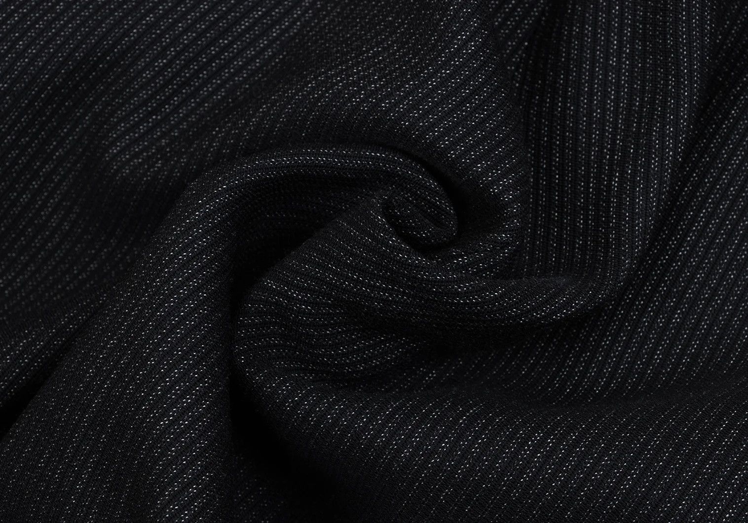 Jean Paul Gaultier Wool-Blend Pinstripe Tuck Pants in Black, Size 48 Size US 32 / EU 48 - 9 Thumbnail