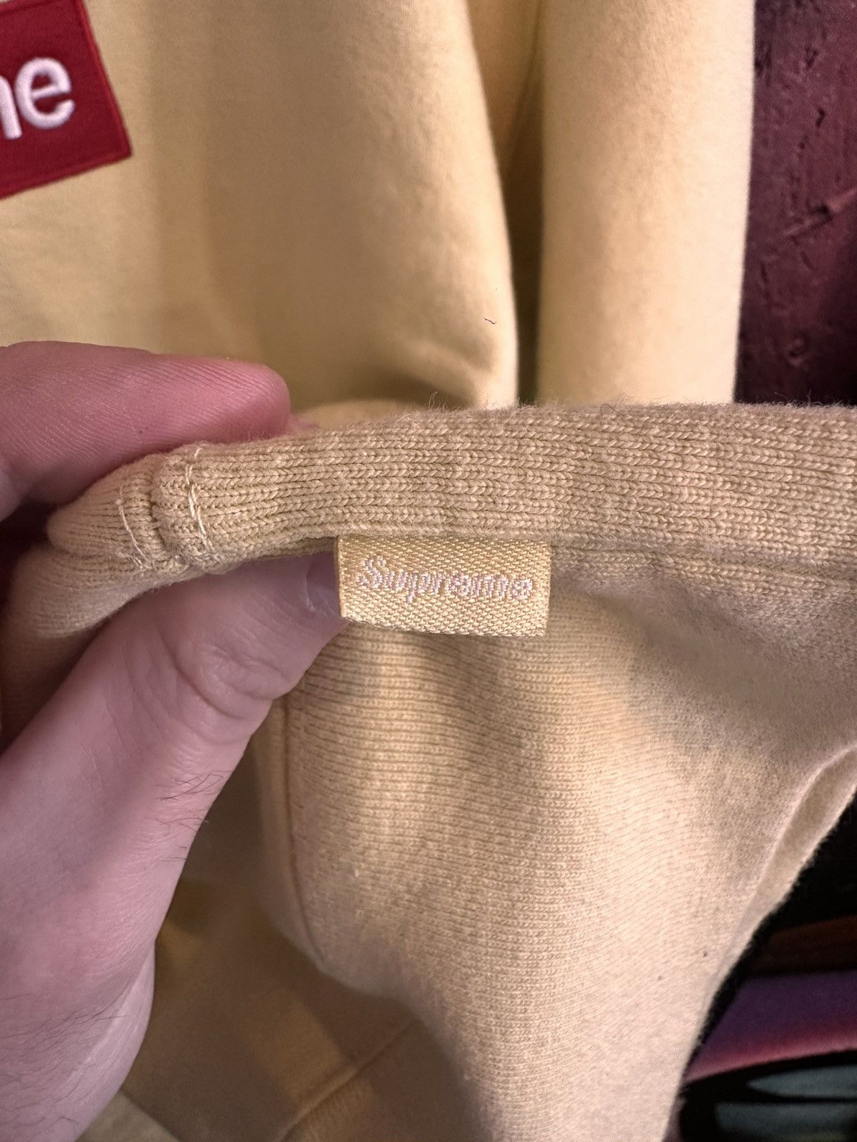 Supreme Supreme Box Logo crewneck yellow Size US M / EU 48-50 / 2 - 5 Thumbnail