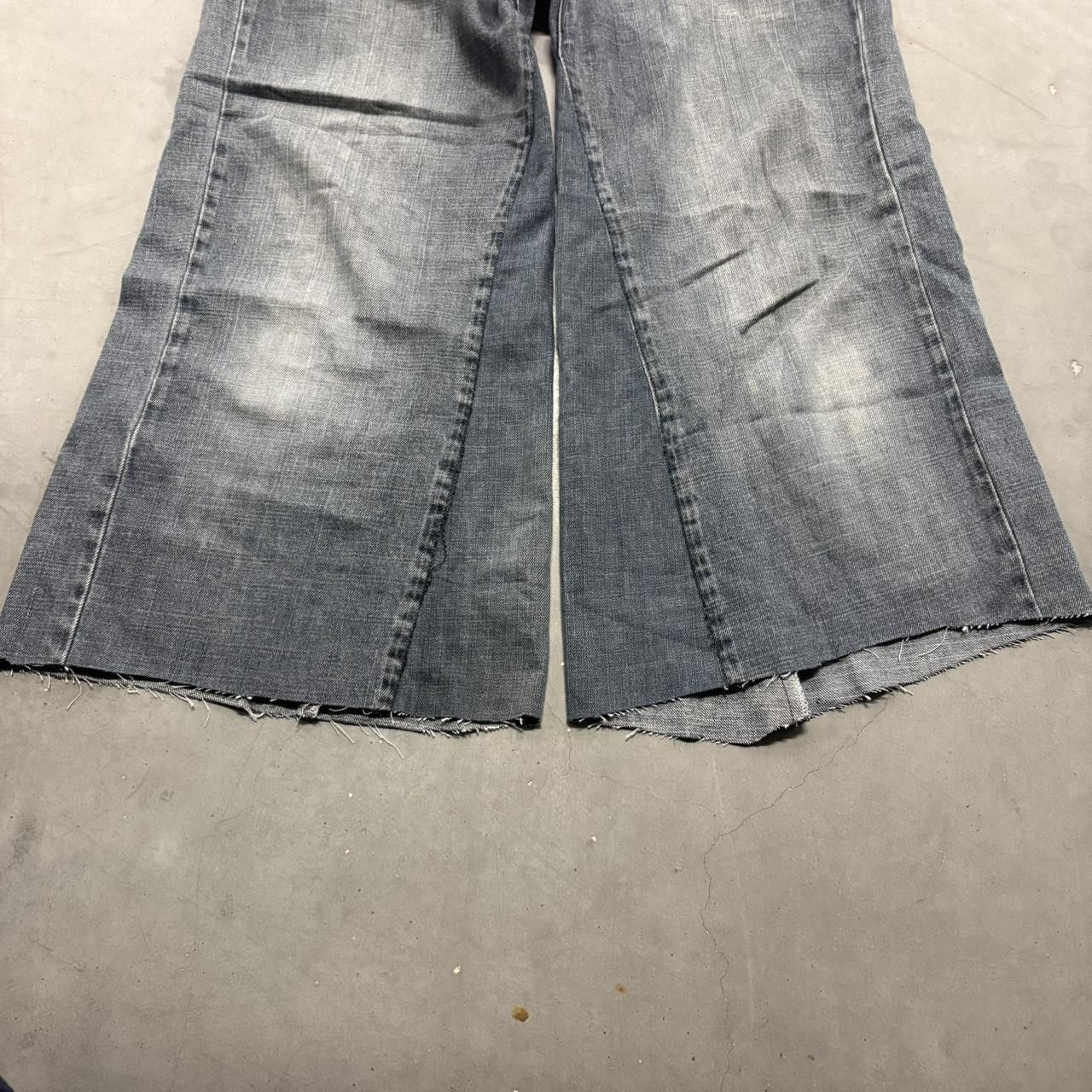 Ecko Unltd. Crazy Vintage Y2K/2000s Ecko Unltd Super Baggy Skater Style Black Short Denim Jeans! Size US 30 / EU 46 - 3 Thumbnail