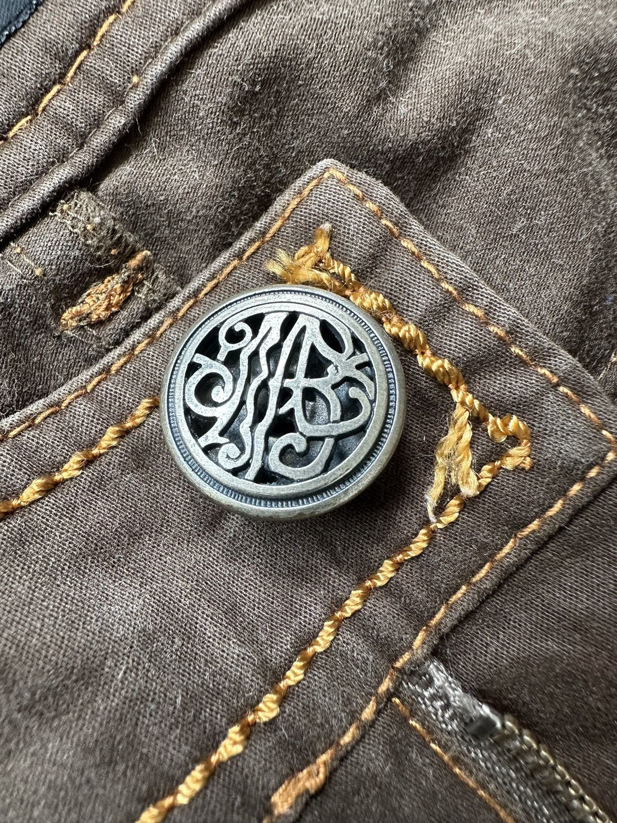 Obelisk 00's Le.Synchronicity paneled rustic tribe denim Size US 30 / EU 46 - 21 Thumbnail