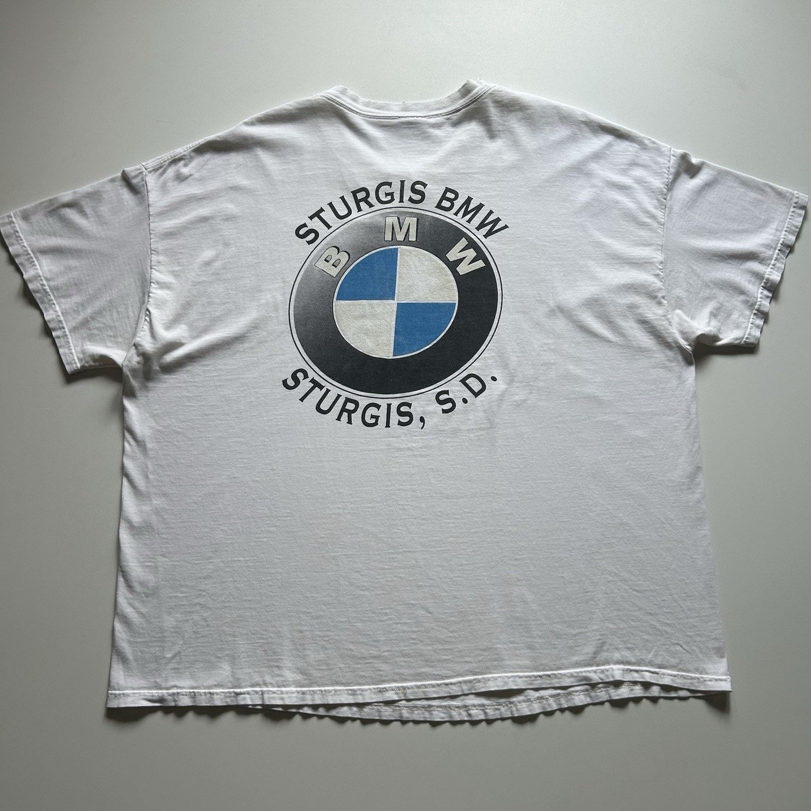 BMW Vintage 90s BMW T Shirt 2XL Y2K Motorcycle Sturgis Art Promo Size US XXL / EU 58 / 5 - 1 Thumbnail