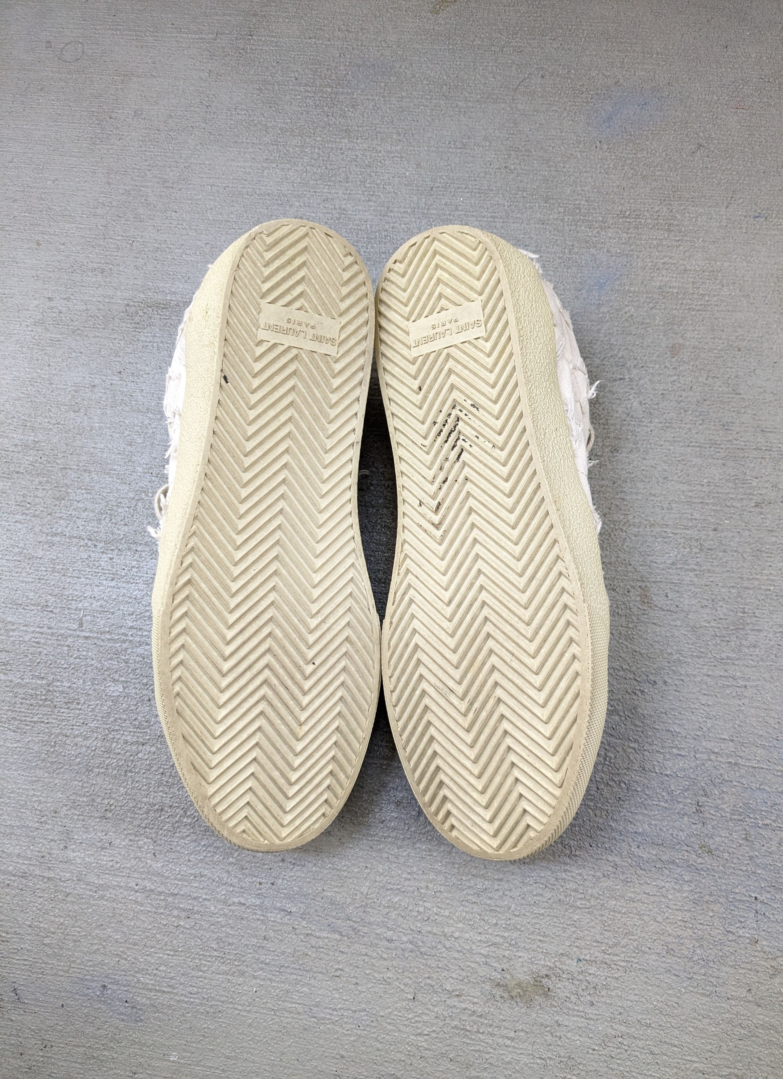 Saint Laurent Paris Saint Laurent SL06 7 40 White Canvas Stars SLP Low Tops Size US 7 / EU 40 - 18 Thumbnail
